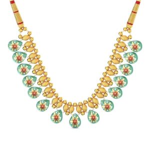 Joyalukkas 22k (916) Purity | BIS Certified | Gold Flower Charm Necklace For Women